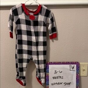 Wondershop Kids Black and White Checkered Footie